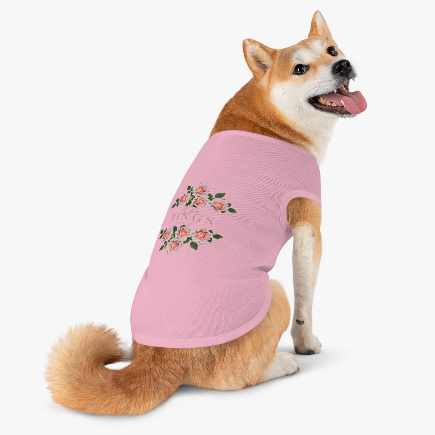 Rose Pup Tank Top