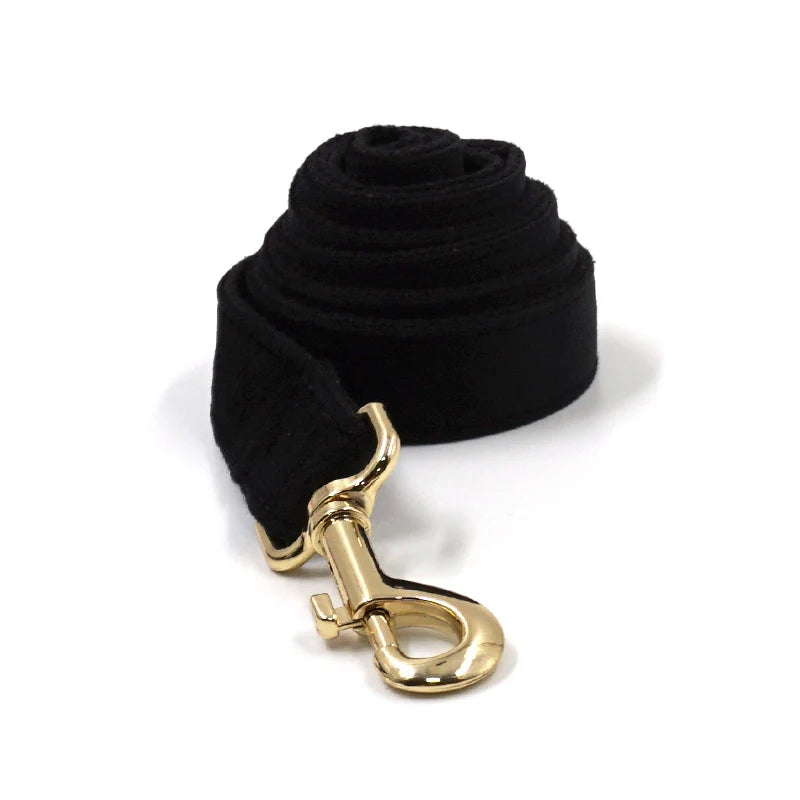 Black Velvet Dog Walking Set