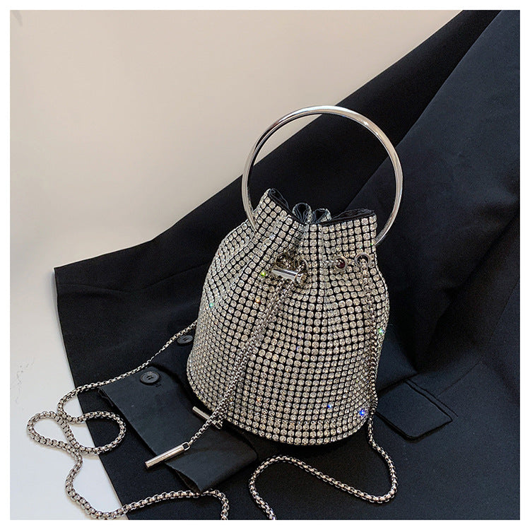 Rhinestone Bucket Bag