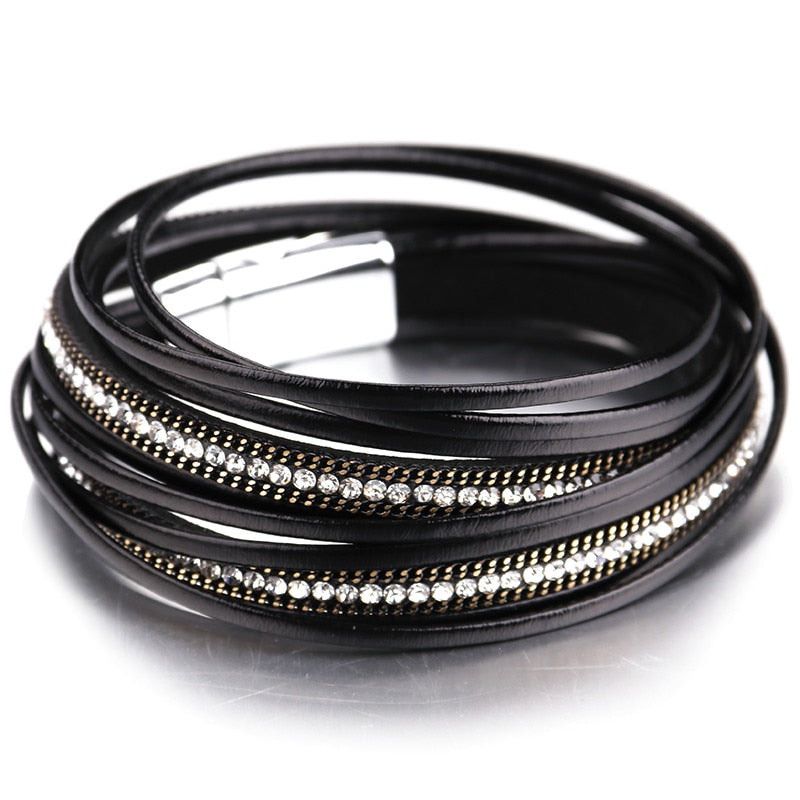 It's Metallic Bracelet in Black
