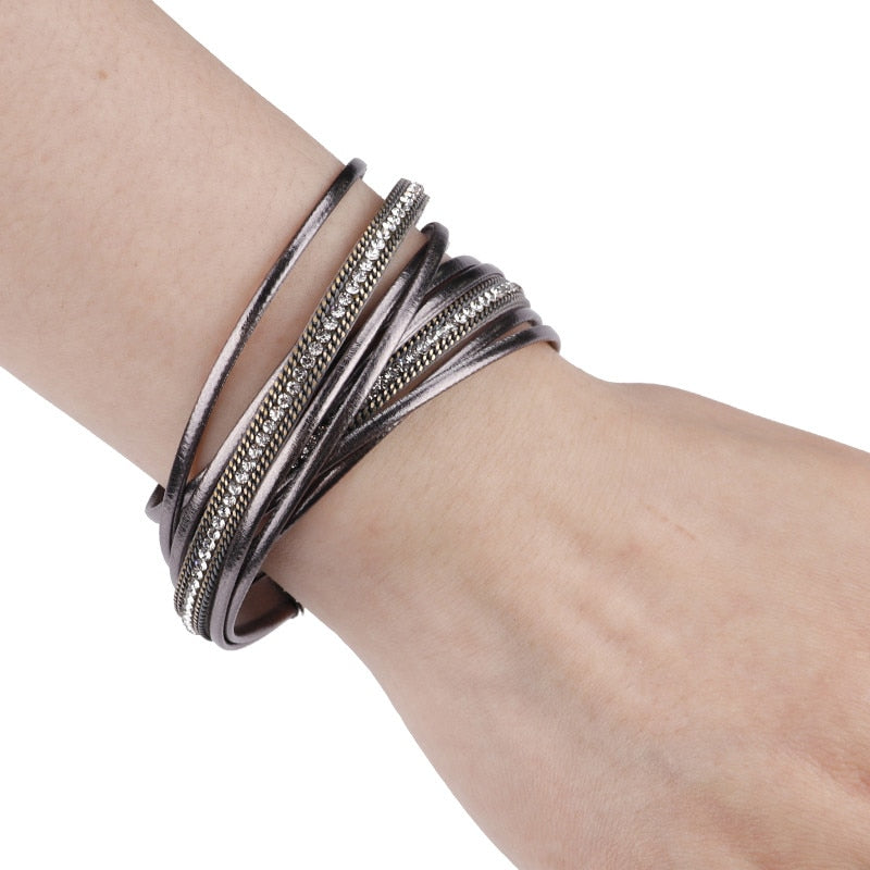 It's Metallic Bracelet in Dark Grey