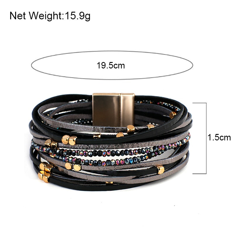 I Have Layers Bracelet Black Dimensions