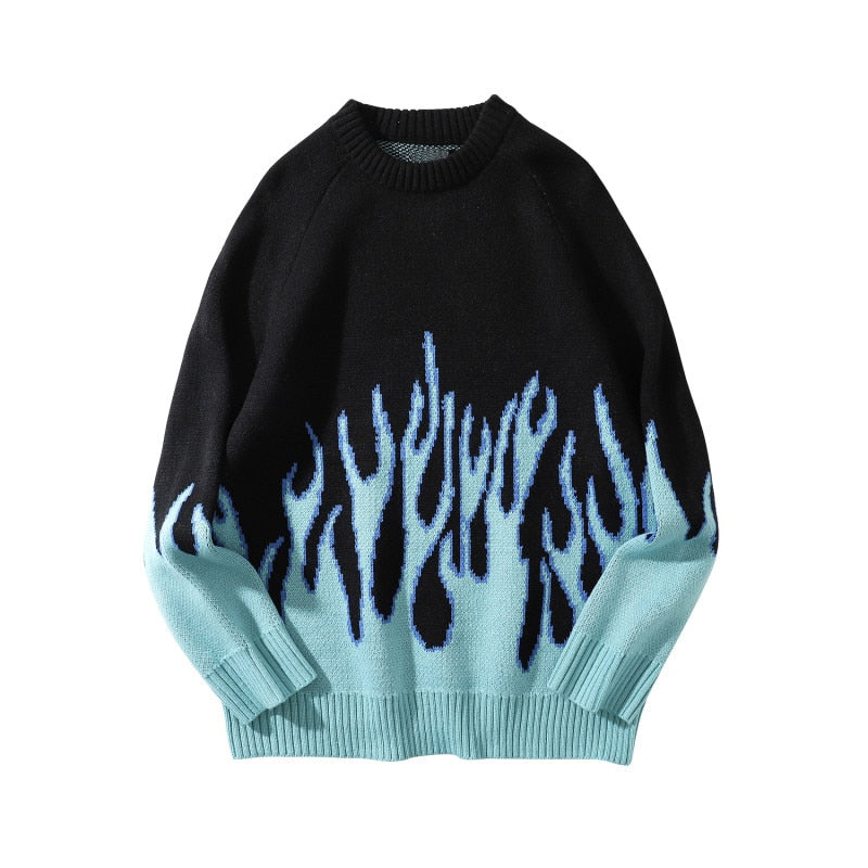 Blue Flame Sweater