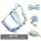 Baby Blue Velvet 5pcs Harness Set