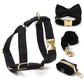 Black Velvet Harness Set