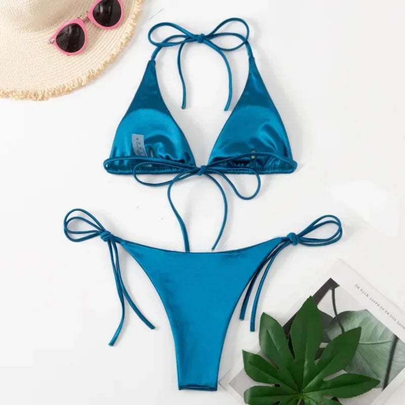 Silky Brazilian Bikini Set