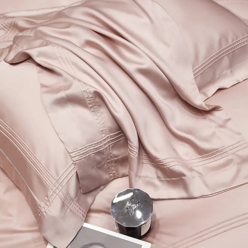 The Eco-Luxe Bamboo Set – 4Pcs 600TC Lyocell Duvet Cover with Ultra-Soft Sheet & Pillowcases