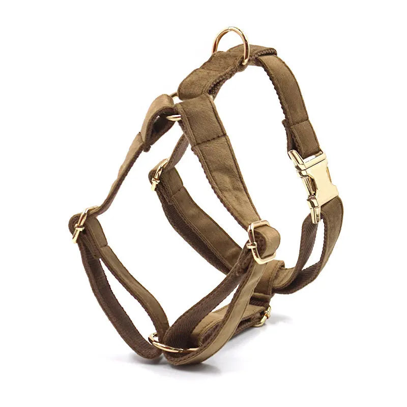 Cafe Latte Velvet Pet Collar