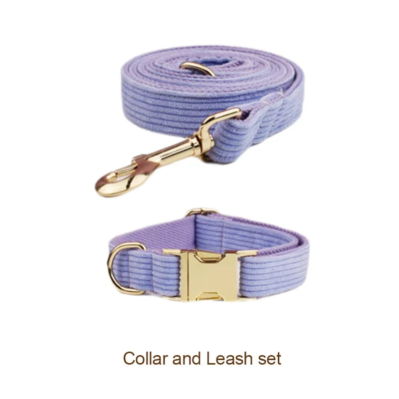 Lavender Corduroy Harness Set