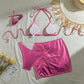 Metallically 3 Piece Bikini Set