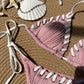 Pleated Stitch Bikini Set