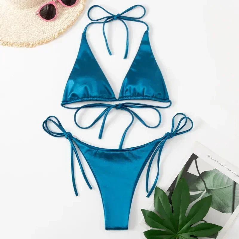 Silky Brazilian Bikini Set