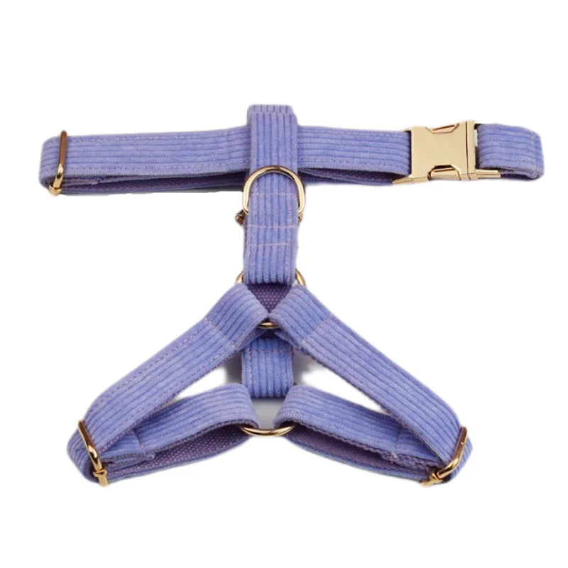 Lavender Corduroy Harness Set