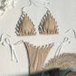 Pleated Stitch Bikini Set