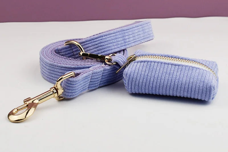 Lavender Corduroy Harness Set