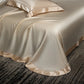 The Gilded Collection – 800TC Silk-Cotton Satin 4Pcs Bedding Set (Duvet Cover + Sheet + Pillowcases)