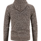 Men's casual knitted hooded zipper jacket