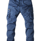 Men's casual solid color cargo pants