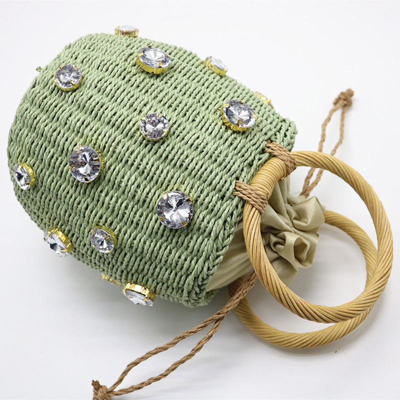 Straw Bucket Handbag