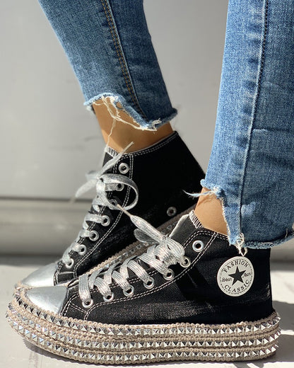 Studded High-Top