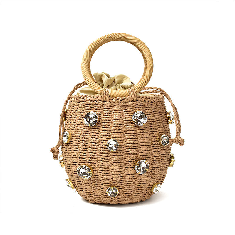 Straw Bucket Handbag