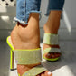 Lime Studded Heel