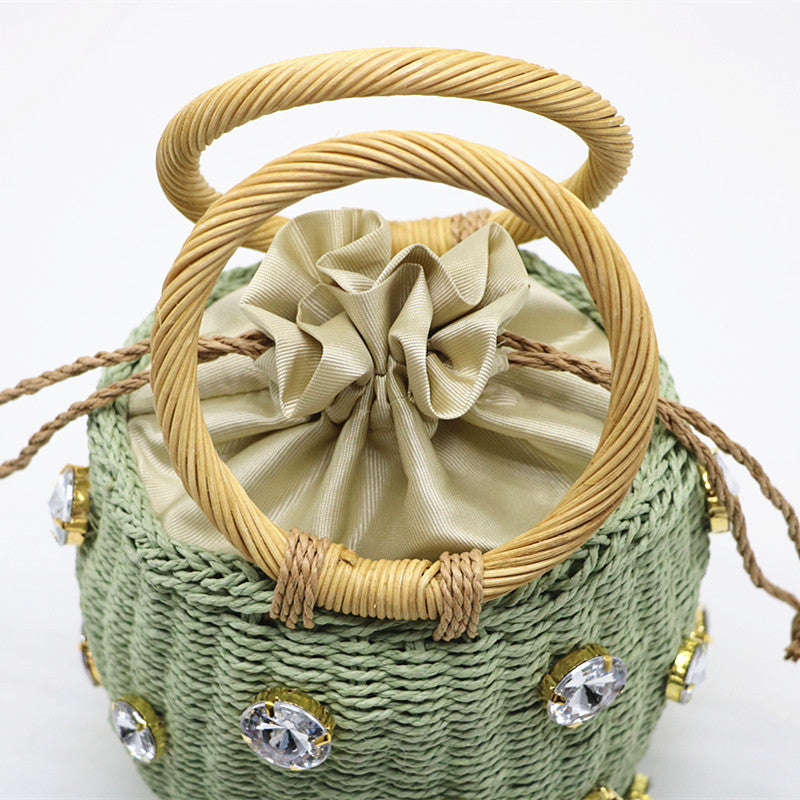 Straw Bucket Handbag