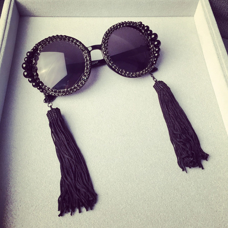 Vintage Fringed Sunglasses