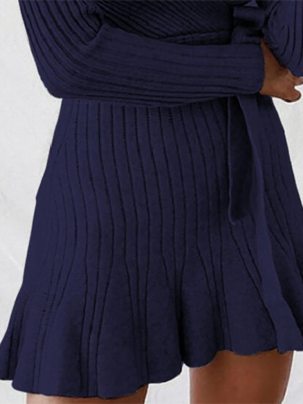 I'm Deep Sweater Dress in Champlain Pleat Detail