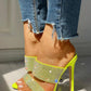Lime Studded Heel