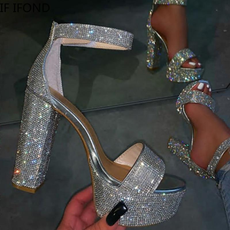 Bling Block Heel