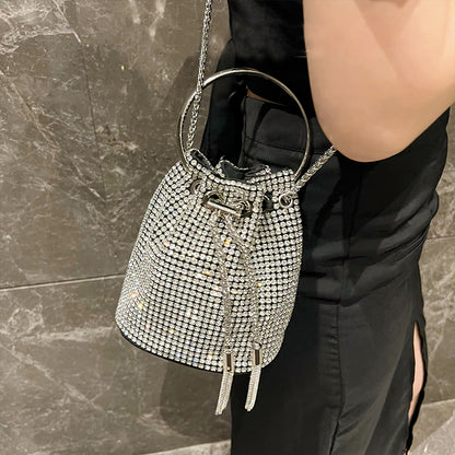 Rhinestone Bucket Bag