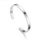 I Cuff Bracelet in Silver