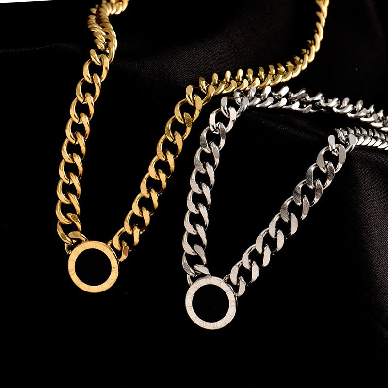 It's All About the Numerals Chain Gold and Silver