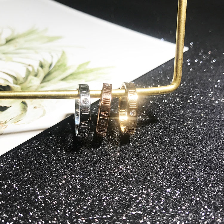 It's About The Numerals Rings Gold, Rose Gold, Silver