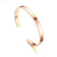 I Cuff Bracelet in Rose Gold