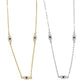 Blue Stone Evil Eye Necklace Gold and Silver