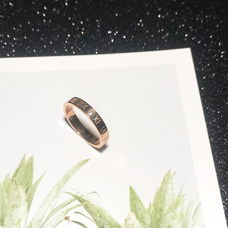 It's About The Numerals Ring Rose Gold