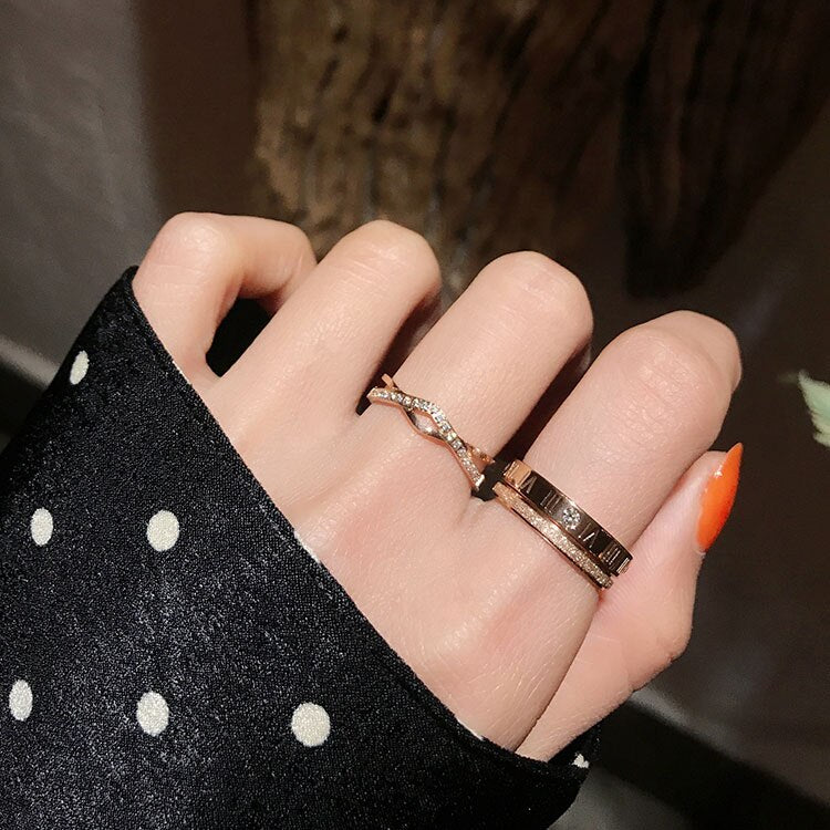 It's About The Numerals Rings Gold,