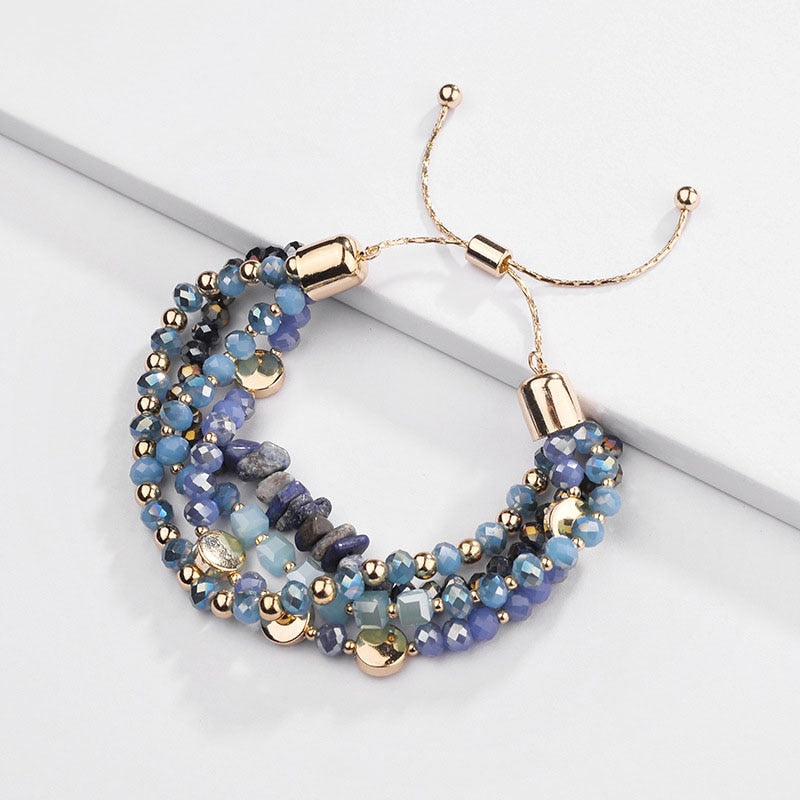 Match Me Stone Bracelet Blue