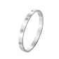 Tier Bezel Bangle in Silver