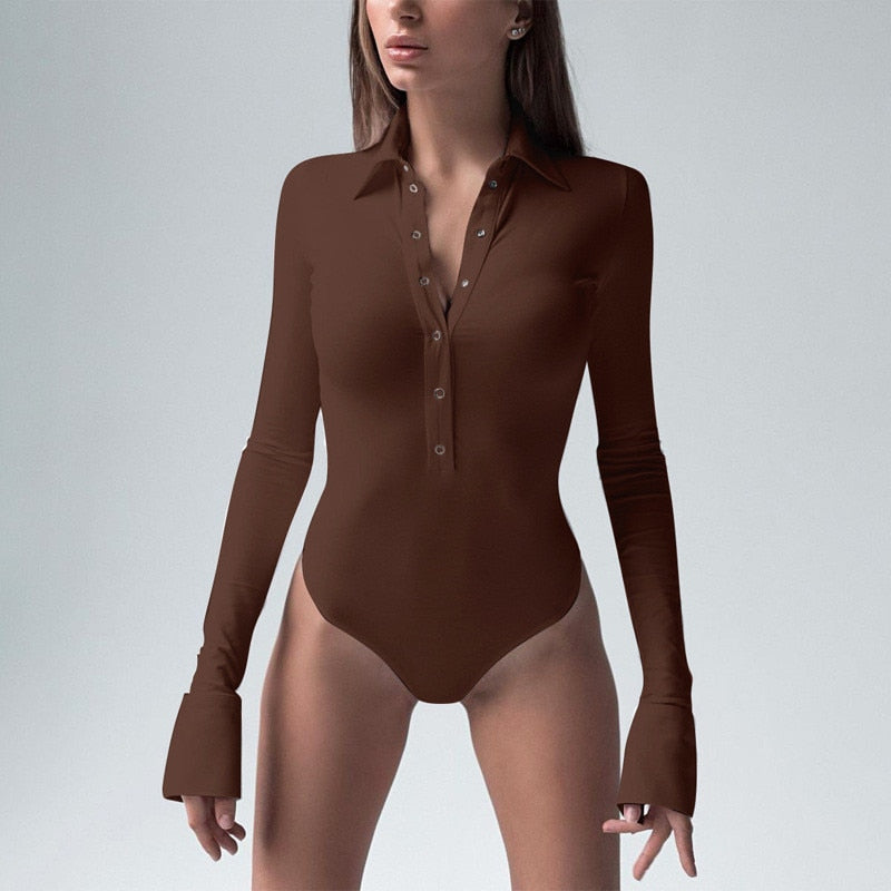 All-Day Bodysuit in Brown