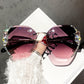 Glisten Sunglasses in Gradient Purple