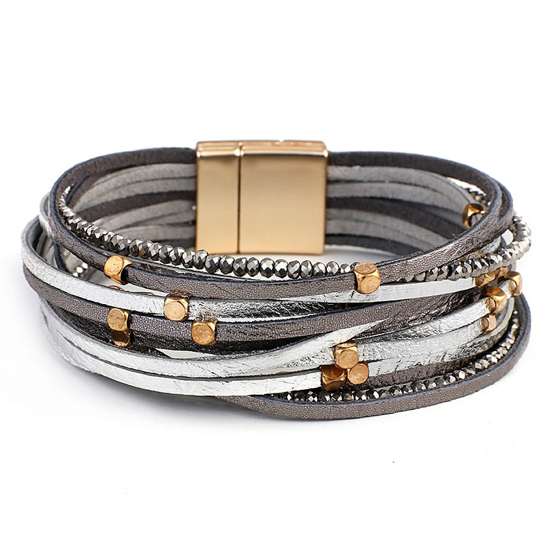 I Have Layers Bracelet Grey