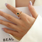 Numeral Noir Ring Gold