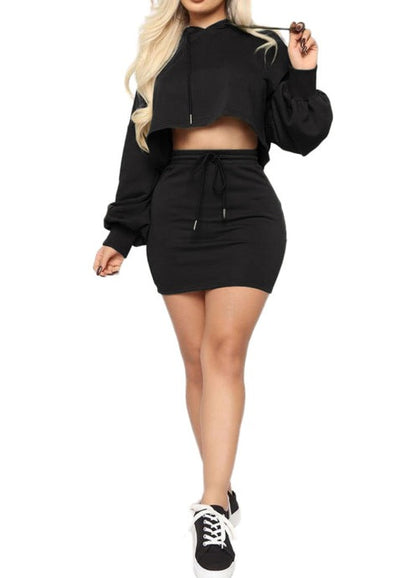 Casj Set in Black front view
